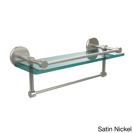 Discount ⌛ Allied Brass Prestige Skyline 16-inch Gallery Glass Shelf With Towel Bar 🔔 8 Discount ⌛ Allied Brass Prestige Skyline 16-inch Gallery Glass Shelf With Towel Bar 🔔 - Image 6