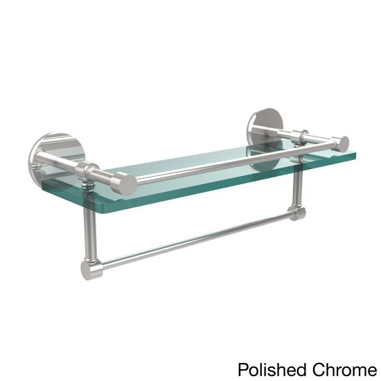 Discount ⌛ Allied Brass Prestige Skyline 16-inch Gallery Glass Shelf With Towel Bar 🔔 9 Discount ⌛ Allied Brass Prestige Skyline 16-inch Gallery Glass Shelf With Towel Bar 🔔 - Image 7