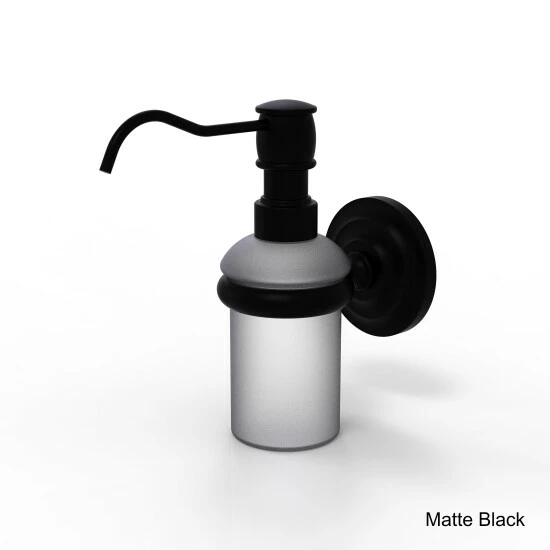 Budget ✨ Allied Brass Clear/Bronze Wall-mounted Soap Dispenser - 5 Oz Matte Black ✔️ 4 Budget ✨ Allied Brass Clear/Bronze Wall-mounted Soap Dispenser - 5 Oz Matte Black ✔️ - Image 2