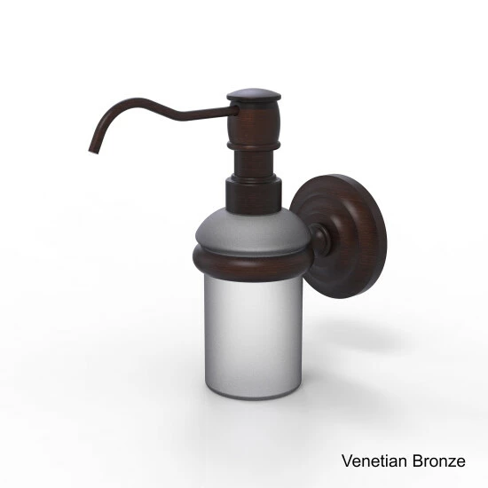Budget ✨ Allied Brass Clear/Bronze Wall-mounted Soap Dispenser - 5 Oz Matte Black ✔️ 5 Budget ✨ Allied Brass Clear/Bronze Wall-mounted Soap Dispenser - 5 Oz Matte Black ✔️ - Image 3
