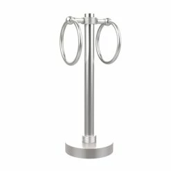 Promo ✨ Allied Brass Vanity Top 2-towel Ring Guest Towel Holder With Groovy Accents 😀