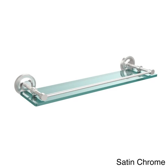 Best Sale 🌟 Allied Brass Prestige Regal 22-inch Tempered Glass Shelf With Gallery Rail 💯 4 Best Sale 🌟 Allied Brass Prestige Regal 22-inch Tempered Glass Shelf With Gallery Rail 💯 - Image 2