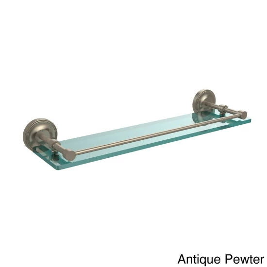 Best Sale 🌟 Allied Brass Prestige Regal 22-inch Tempered Glass Shelf With Gallery Rail 💯 7 Best Sale 🌟 Allied Brass Prestige Regal 22-inch Tempered Glass Shelf With Gallery Rail 💯 - Image 5