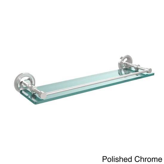 Best Sale 🌟 Allied Brass Prestige Regal 22-inch Tempered Glass Shelf With Gallery Rail 💯 8 Best Sale 🌟 Allied Brass Prestige Regal 22-inch Tempered Glass Shelf With Gallery Rail 💯 - Image 6