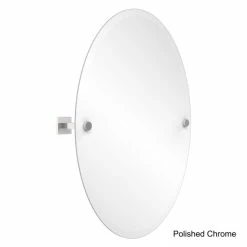 Best Pirce ❤️ Allied Brass Montero Collection Contemporary Frameless Oval Tilt Mirror With Beveled Edge 🎁 -Allied Brass Sales unnamed file 64