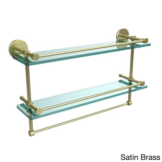 Deals โ Allied Brass Prestige Skyline Collection 22-inch Gallery Double Glass Shelf With Towel Bar ๐ 5 Deals โ Allied Brass Prestige Skyline Collection 22-inch Gallery Double Glass Shelf With Towel Bar ๐ - Image 3