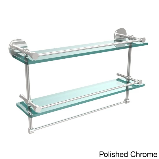 Deals โ Allied Brass Prestige Skyline Collection 22-inch Gallery Double Glass Shelf With Towel Bar ๐ 8 Deals โ Allied Brass Prestige Skyline Collection 22-inch Gallery Double Glass Shelf With Towel Bar ๐ - Image 6