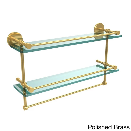 Deals โ Allied Brass Prestige Skyline Collection 22-inch Gallery Double Glass Shelf With Towel Bar ๐ 9 Deals โ Allied Brass Prestige Skyline Collection 22-inch Gallery Double Glass Shelf With Towel Bar ๐ - Image 7