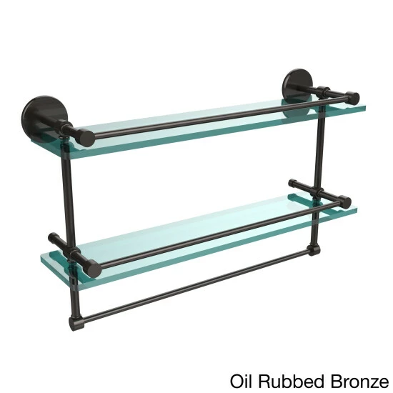 Deals โ Allied Brass Prestige Skyline Collection 22-inch Gallery Double Glass Shelf With Towel Bar ๐ 10 Deals โ Allied Brass Prestige Skyline Collection 22-inch Gallery Double Glass Shelf With Towel Bar ๐ - Image 8