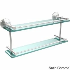 Hot Sale ✨ Allied Brass Monte Carlo 22-inch Double Glass Shelf With Gallery Rail ❤️ -Allied Brass Sales unnamed file 6474