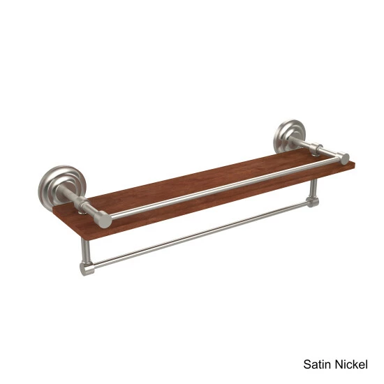 Cheapest 🎁 Allied Brass Collection Black, Brass, Bronze, Chrome, Copper, Nickel Brass, Wood 22-inch Shelf With Gallery Rail And Towel Bar 🔔 4 Cheapest 🎁 Allied Brass Collection Black, Brass, Bronze, Chrome, Copper, Nickel Brass, Wood 22-inch Shelf With Gallery Rail And Towel Bar 🔔 - Image 2