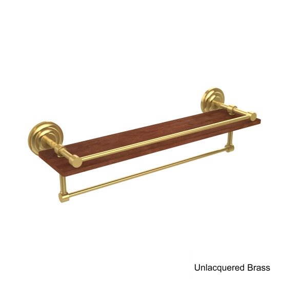 Cheapest 🎁 Allied Brass Collection Black, Brass, Bronze, Chrome, Copper, Nickel Brass, Wood 22-inch Shelf With Gallery Rail And Towel Bar 🔔 5 Cheapest 🎁 Allied Brass Collection Black, Brass, Bronze, Chrome, Copper, Nickel Brass, Wood 22-inch Shelf With Gallery Rail And Towel Bar 🔔 - Image 3