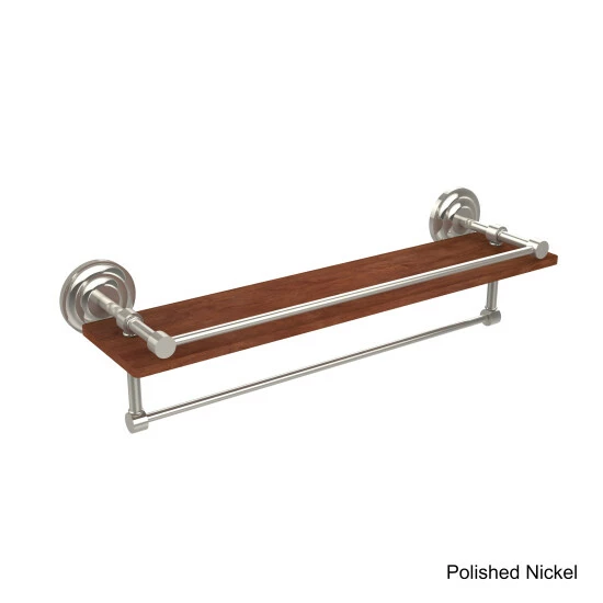 Cheapest 🎁 Allied Brass Collection Black, Brass, Bronze, Chrome, Copper, Nickel Brass, Wood 22-inch Shelf With Gallery Rail And Towel Bar 🔔 8 Cheapest 🎁 Allied Brass Collection Black, Brass, Bronze, Chrome, Copper, Nickel Brass, Wood 22-inch Shelf With Gallery Rail And Towel Bar 🔔 - Image 6