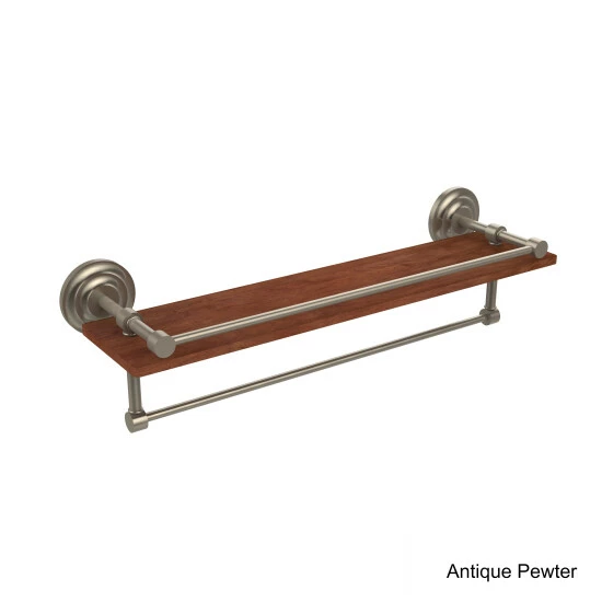 Cheapest 🎁 Allied Brass Collection Black, Brass, Bronze, Chrome, Copper, Nickel Brass, Wood 22-inch Shelf With Gallery Rail And Towel Bar 🔔 9 Cheapest 🎁 Allied Brass Collection Black, Brass, Bronze, Chrome, Copper, Nickel Brass, Wood 22-inch Shelf With Gallery Rail And Towel Bar 🔔 - Image 7
