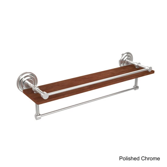 Cheapest 🎁 Allied Brass Collection Black, Brass, Bronze, Chrome, Copper, Nickel Brass, Wood 22-inch Shelf With Gallery Rail And Towel Bar 🔔 10 Cheapest 🎁 Allied Brass Collection Black, Brass, Bronze, Chrome, Copper, Nickel Brass, Wood 22-inch Shelf With Gallery Rail And Towel Bar 🔔 - Image 8