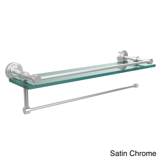 Cheapest 😀 Allied Brass Wavwely Place Collection Paper Towel Holder With 22-inch Gallery Glass Shelf - 5"w X 22"l X .375"h Brushed Bronze ✔️ 5 Cheapest 😀 Allied Brass Wavwely Place Collection Paper Towel Holder With 22-inch Gallery Glass Shelf - 5"w X 22"l X .375"h Brushed Bronze ✔️ - Image 3