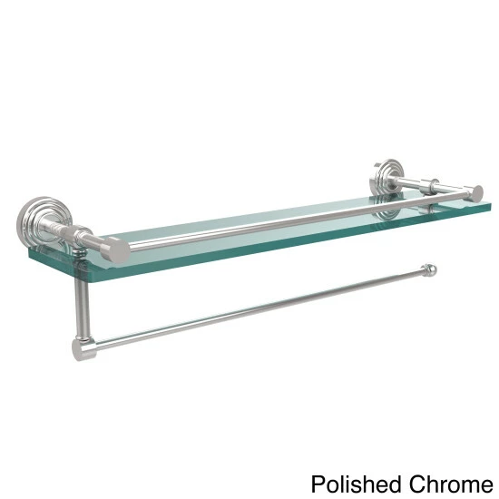 Cheapest 😀 Allied Brass Wavwely Place Collection Paper Towel Holder With 22-inch Gallery Glass Shelf - 5"w X 22"l X .375"h Brushed Bronze ✔️ 7 Cheapest 😀 Allied Brass Wavwely Place Collection Paper Towel Holder With 22-inch Gallery Glass Shelf - 5"w X 22"l X .375"h Brushed Bronze ✔️ - Image 5
