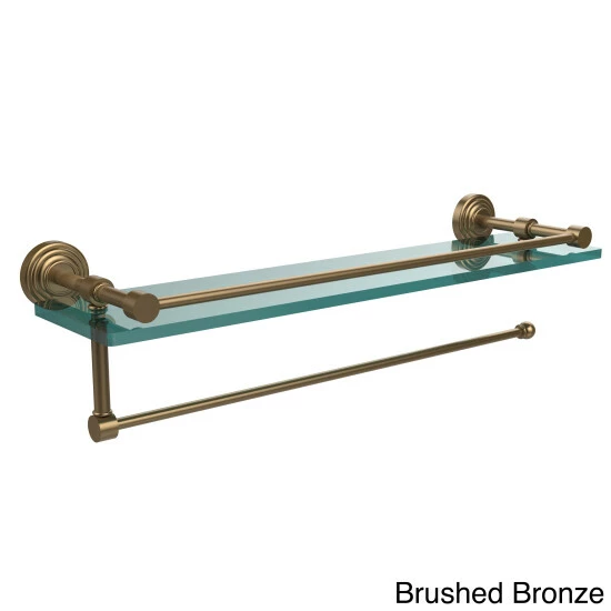 Cheapest 😀 Allied Brass Wavwely Place Collection Paper Towel Holder With 22-inch Gallery Glass Shelf - 5"w X 22"l X .375"h Brushed Bronze ✔️ 10 Cheapest 😀 Allied Brass Wavwely Place Collection Paper Towel Holder With 22-inch Gallery Glass Shelf - 5"w X 22"l X .375"h Brushed Bronze ✔️ - Image 8