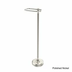 Hot Sale 🔥 Allied Brass Retro Wave Collection Free Standing Toilet Tissue Holder 👍 -Allied Brass Sales unnamed file 6610