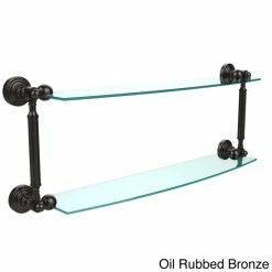 Deals 🎁 Allied Brass Waverly Place Collection 24-inch 2-tiered Glass Shelf 🌟 -Allied Brass Sales unnamed file 6653