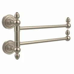 Outlet 👍 Allied Brass Dottingham Collection 2 Swing Arm Towel Rail ❤️