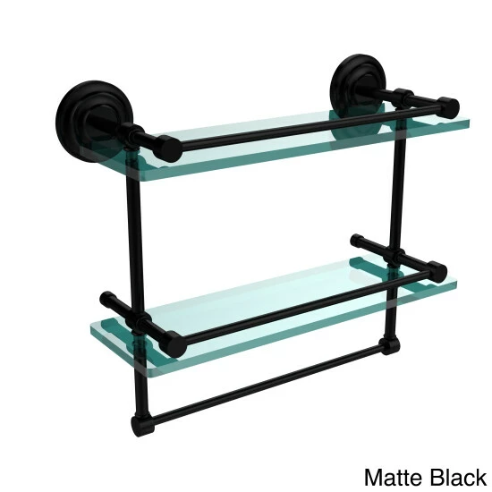 Coupon ๐ Allied Brass 16-inch Gallery Double Glass Shelf With Towel Bar - 16"L Oil Rubbed Bronze ๐ 6 Coupon ๐ Allied Brass 16-inch Gallery Double Glass Shelf With Towel Bar - 16"L Oil Rubbed Bronze ๐ - Image 4