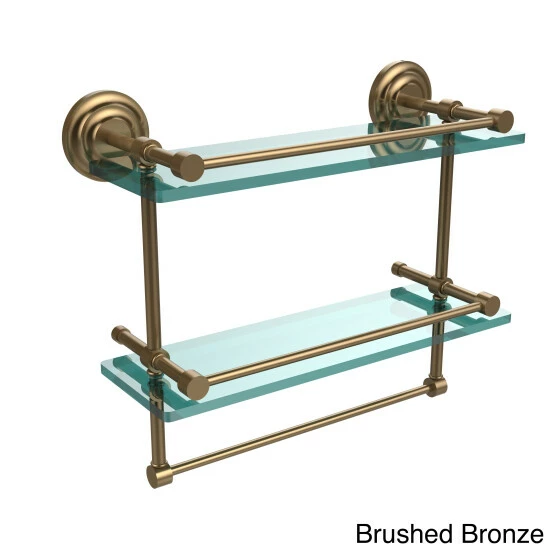 Coupon ๐ Allied Brass 16-inch Gallery Double Glass Shelf With Towel Bar - 16"L Oil Rubbed Bronze ๐ 7 Coupon ๐ Allied Brass 16-inch Gallery Double Glass Shelf With Towel Bar - 16"L Oil Rubbed Bronze ๐ - Image 5
