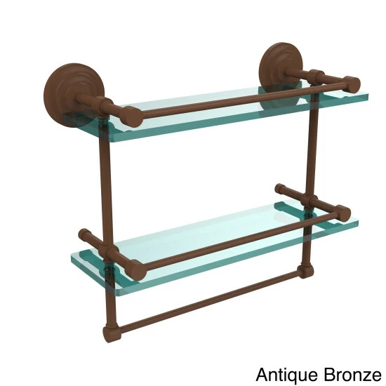 Coupon ๐ Allied Brass 16-inch Gallery Double Glass Shelf With Towel Bar - 16"L Oil Rubbed Bronze ๐ 8 Coupon ๐ Allied Brass 16-inch Gallery Double Glass Shelf With Towel Bar - 16"L Oil Rubbed Bronze ๐ - Image 6