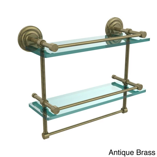 Coupon ๐ Allied Brass 16-inch Gallery Double Glass Shelf With Towel Bar - 16"L Oil Rubbed Bronze ๐ 9 Coupon ๐ Allied Brass 16-inch Gallery Double Glass Shelf With Towel Bar - 16"L Oil Rubbed Bronze ๐ - Image 7