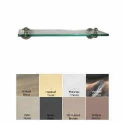 Best reviews of ⭐ Allied Brass Dottingham 16-inch Glass Shelf 💯