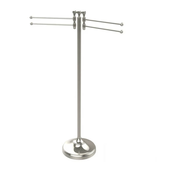 Wholesale 😉 Allied Brass Towel Stand With 4 Pivoting Swing Arms 😀 6 Wholesale 😉 Allied Brass Towel Stand With 4 Pivoting Swing Arms 😀 - Image 4