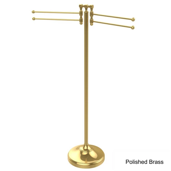 Wholesale 😉 Allied Brass Towel Stand With 4 Pivoting Swing Arms 😀 9 Wholesale 😉 Allied Brass Towel Stand With 4 Pivoting Swing Arms 😀 - Image 7