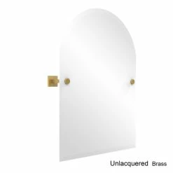 Promo 👍 Allied Brass Montero Collection Contemporary Frameless Arched Top Tilt Mirror With Beveled Edge ✔️ -Allied Brass Sales unnamed file 690