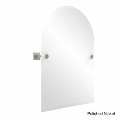 Promo 👍 Allied Brass Montero Collection Contemporary Frameless Arched Top Tilt Mirror With Beveled Edge ✔️ -Allied Brass Sales unnamed file 693