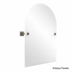 Promo 👍 Allied Brass Montero Collection Contemporary Frameless Arched Top Tilt Mirror With Beveled Edge ✔️ -Allied Brass Sales unnamed file 694