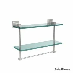 Hot Sale 👏 Allied Brass Montero Collection 16-inch Two-tiered Glass Shelf With Integrated Towel Bar 🧨 -Allied Brass Sales unnamed file 6967