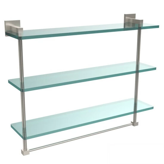 Coupon โ Allied Brass Montero Collection 22-inch Triple Tiered Glass Shelf With Integrated Towel Bar ๐ 3 Coupon โ Allied Brass Montero Collection 22-inch Triple Tiered Glass Shelf With Integrated Towel Bar ๐