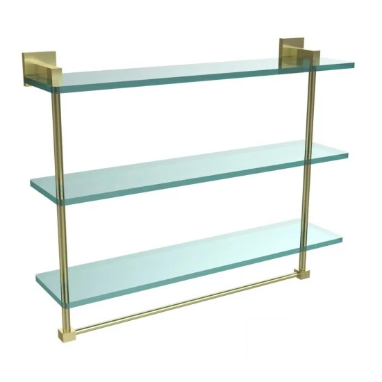 Coupon โ Allied Brass Montero Collection 22-inch Triple Tiered Glass Shelf With Integrated Towel Bar ๐ 8 Coupon โ Allied Brass Montero Collection 22-inch Triple Tiered Glass Shelf With Integrated Towel Bar ๐ - Image 6