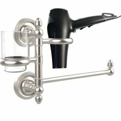 Best deal 🧨 Allied Brass Prestige Regal Collection Hair Dryer Holder And Organizer 🎉