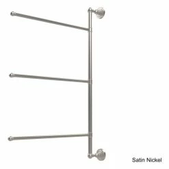 Discount 🎁 Allied Brass Dottingham Collection 3-swing Arm 28-inch Towel Bar 😍