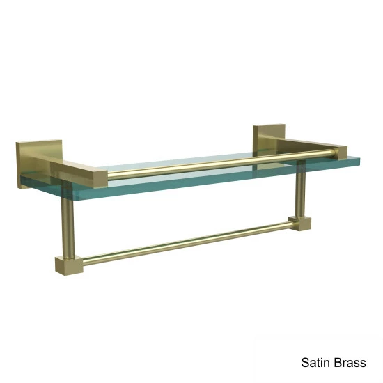 Flash Sale ⌛ Allied Brass Montero Collection 16-inch Gallery Glass Shelf With Towel Bar ✔️ 6 Flash Sale ⌛ Allied Brass Montero Collection 16-inch Gallery Glass Shelf With Towel Bar ✔️ - Image 4