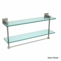 Promo ❤️ Allied Brass Montero Collection 22-inch Two-tiered Glass Shelf With Integrated Towel Bar 🤩 -Allied Brass Sales unnamed file 7118