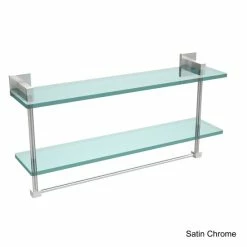 Promo ❤️ Allied Brass Montero Collection 22-inch Two-tiered Glass Shelf With Integrated Towel Bar 🤩 -Allied Brass Sales unnamed file 7119