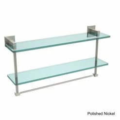 Promo ❤️ Allied Brass Montero Collection 22-inch Two-tiered Glass Shelf With Integrated Towel Bar 🤩 -Allied Brass Sales unnamed file 7120