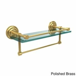 Best Pirce 🎉 Allied Brass Que New Collection 16-inch Gallery Glass Shelf With Towel Bar 🔥 -Allied Brass Sales unnamed file 7157