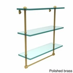 Deals 🛒 Allied Brass 16-inch Triple Tiered Glass Shelf With Integrated Towel Bar 🌟 -Allied Brass Sales unnamed file 7188