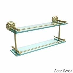 Discount ❤️ Allied Brass Que New 22-inch Double Glass Shelf With Gallery Rail 🤩 16 Discount ❤️ Allied Brass Que New 22-inch Double Glass Shelf With Gallery Rail 🤩 -Allied Brass Sales unnamed file 7204