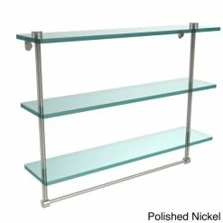 Cheapest ❤️ Allied Brass 22-inch 3-tiered Glass Shelf With Integrated Towel Bar 💯 -Allied Brass Sales unnamed file 7208