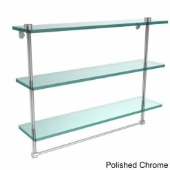 Cheapest ❤️ Allied Brass 22-inch 3-tiered Glass Shelf With Integrated Towel Bar 💯 -Allied Brass Sales unnamed file 7210