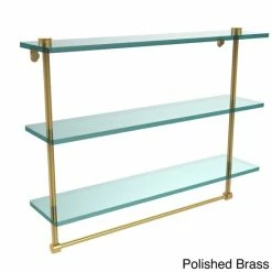 Cheapest ❤️ Allied Brass 22-inch 3-tiered Glass Shelf With Integrated Towel Bar 💯 -Allied Brass Sales unnamed file 7211